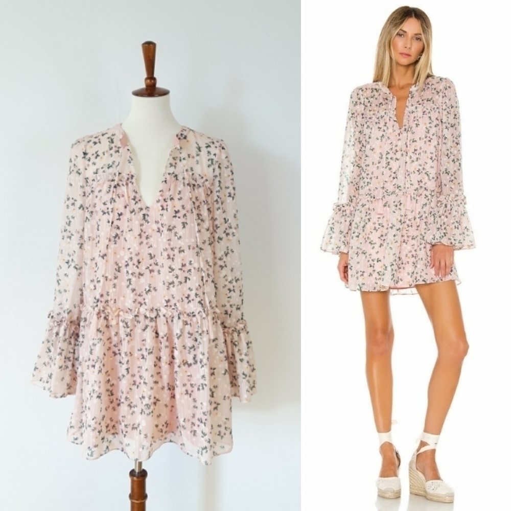 FINAL ⬇️ Tularosa | Nathalie Dress in Pale Pink Floral